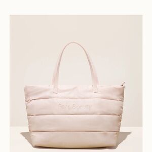 Rare Beauty Soft Pink Quilted Tote